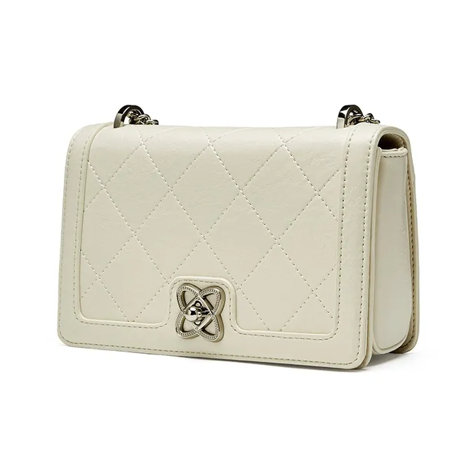 JOSINY Synthetic Leather Crossbody Bag, Shoulder Bag Regular Women's Ecru/Black-1