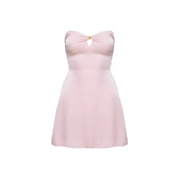 PRINCESS POLLY Americano Mini Dress Sleeveless Dress Women's PINK/Pink