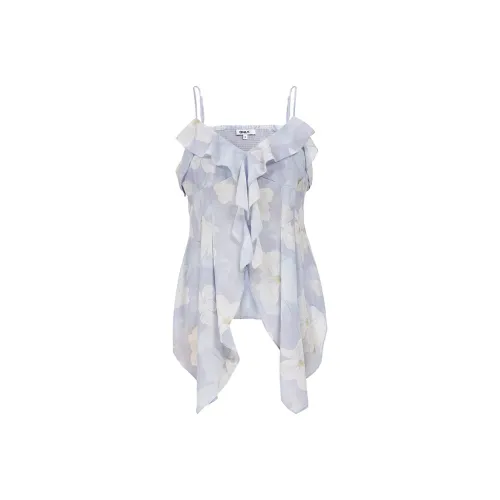 ONLY and Shirts Women's H3H Rachel Blue With Print