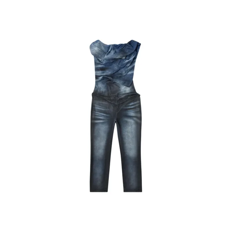 DIESEL De Clodia Fsg Denim Jumpsuit-0
