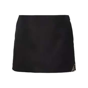 PRADA Re Nylon Triangle logo Miniskirt