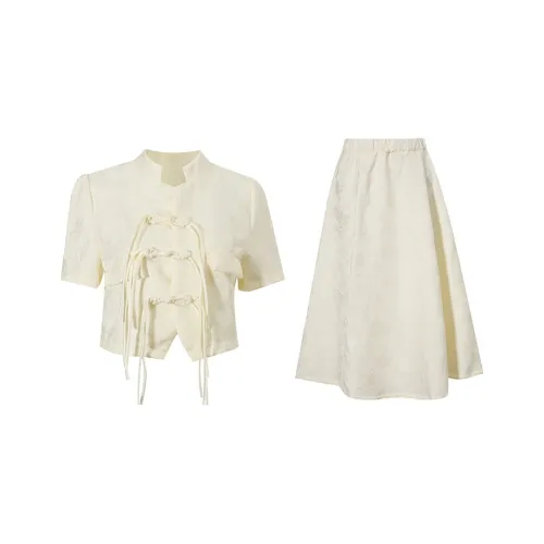 AURORA MUSE Skirt Set Women's Beige