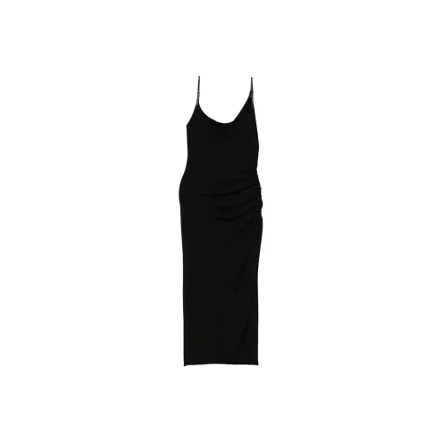 Mugler Asymetrical Buckled Maxi Dress