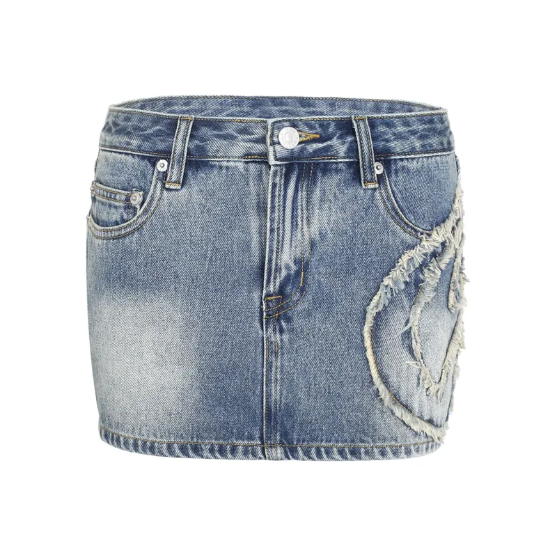 Ann Andelman Denim Short Skirts Women's Blue-0