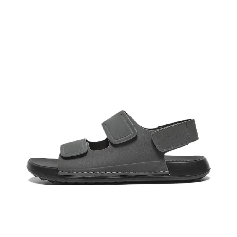 BATA Beach Sandals Men Gray, Brown-0