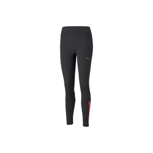 PUMA BMW Run Favorite Reg Rise Full Tight Athletic Trousers Women's Black