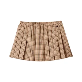 MIU MIU Casual Short Skirts Women's Ropes Gray