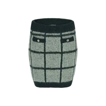 GUESS Nadia Plaid Sweater Skirt Casual Short Skirts Women's Green