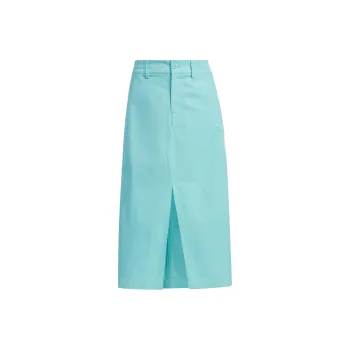 Adidas Originals SS24 V Day Skirt Casual Long Skirts Women's Simple Mint Green
