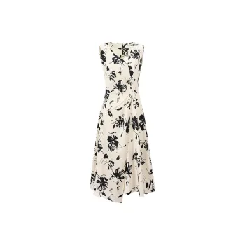 NAVIGARE Sleeveless Dress Women's Frost Apricot Black