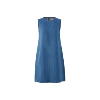 E.land Sleeveless Dress Women's Denim