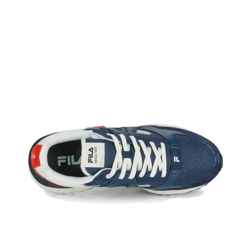 FILA Contempo Anti Slip Wear Resistant Low Top Casual Shoes Men's Blue-4