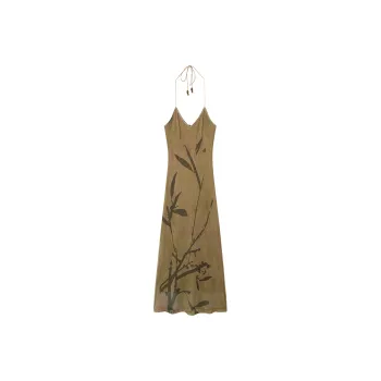 Ouyang Slip Dress Women's Evening Bamboo