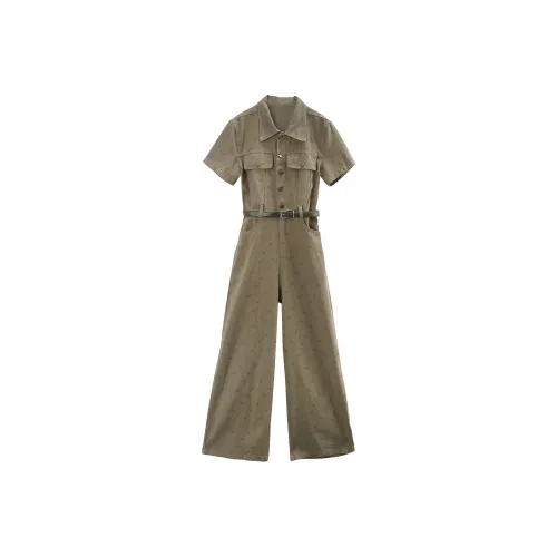 A Paradise For Awakening Jumpsuit Women's Army Green