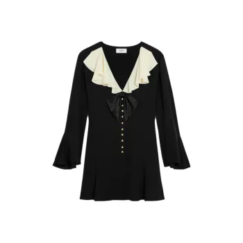 CELINE Long-Sleeved Dresses Women's Black
