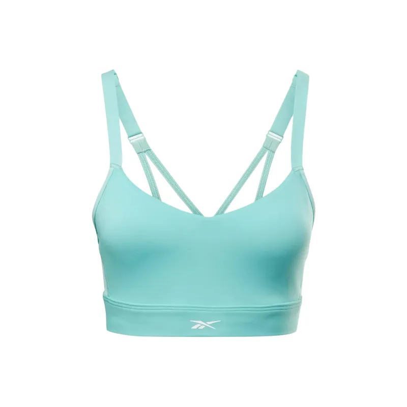 Reebok CYCLED Collection S Lux Strappy Sports Bra Sports Underwear Women's Cyan-0