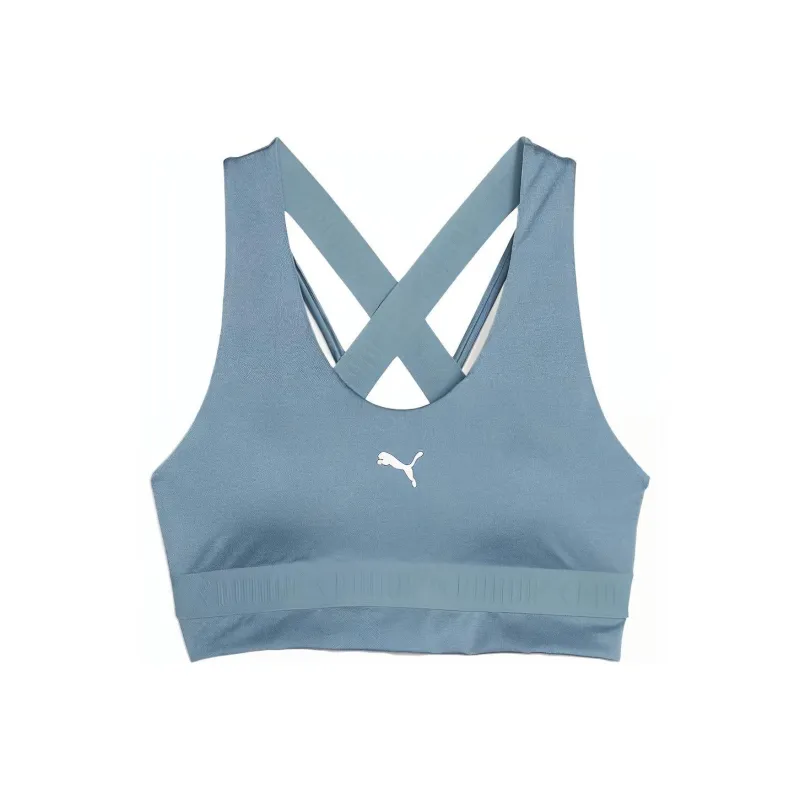 PUMA Strong Shine Training Bra Women's Sports Underwear Women's Blue-0