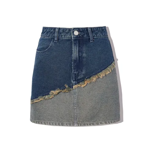 LA CRAWFISH Denim Short Skirts Women's