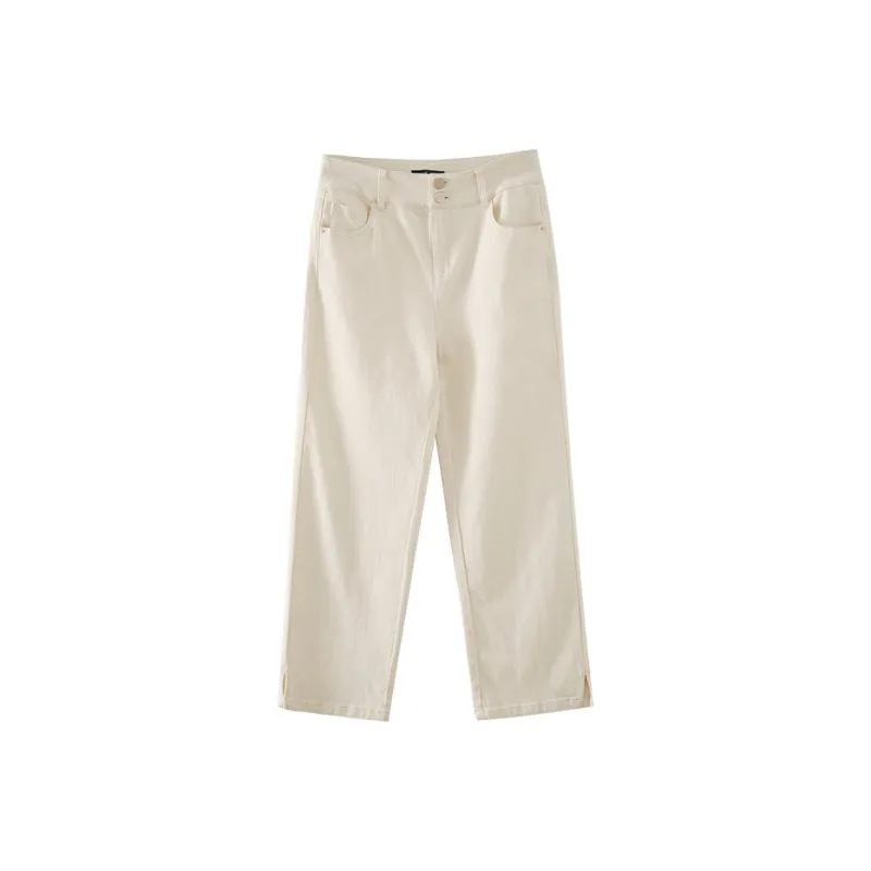 YALIDA Jeans Women's Beige-0