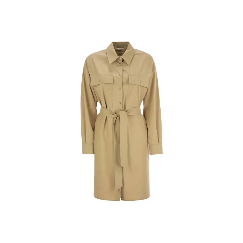 WEEKEND MaxMara Long Sleeved Dresses Women's Beige-0