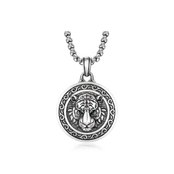 IDEAGEMER 925 Sterling Silver Necklaces Men's