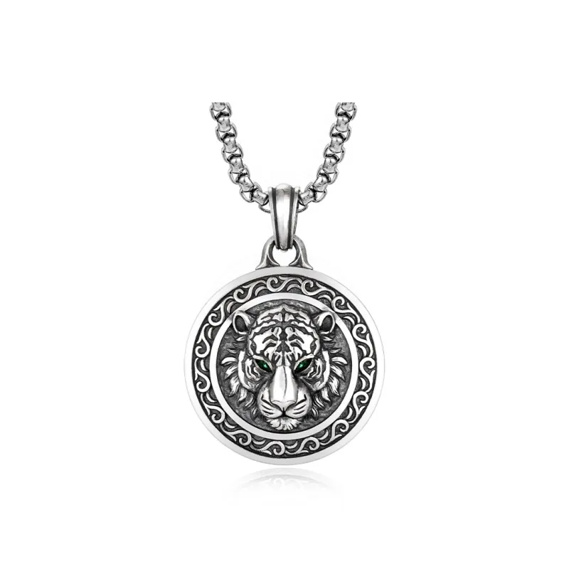 IDEAGEMER 925 Sterling Silver Necklaces Men's-0