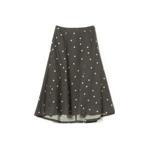 Beams Casual Long Skirts Women's Charcoal