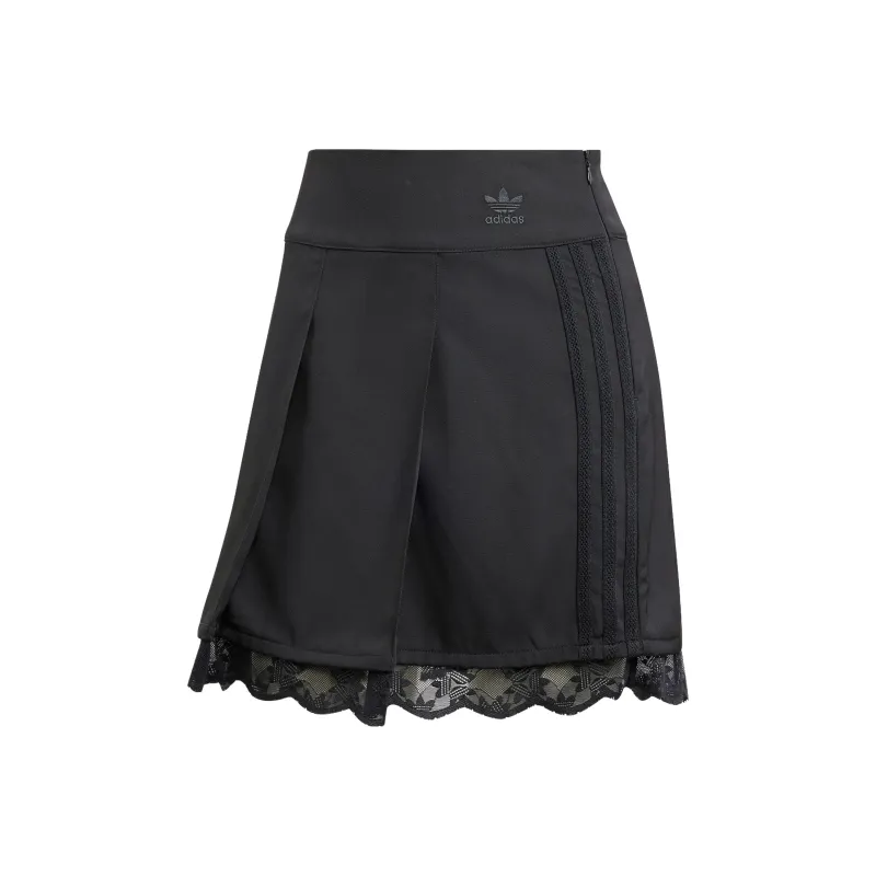 Adidas Originals Casual Short Skirts Women's Black-0
