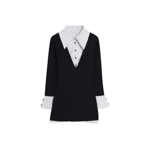 JOSR Long Sleeved Dresses Women's Black