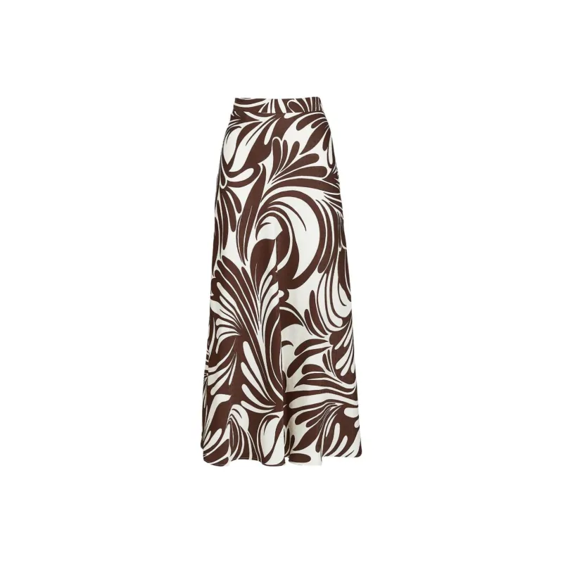 La DOUBLEJ. Abstract print Midi Skirt-0