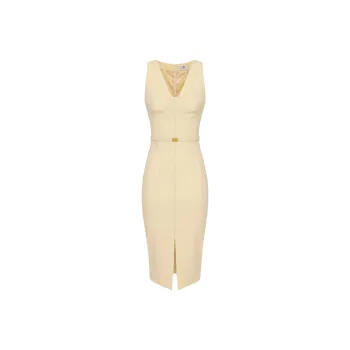Elisabetta Franchi Bustier Style Crêpe Dress