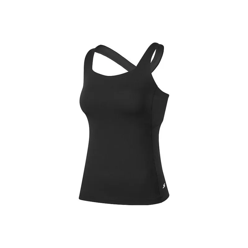 Skechers Sleeveless Sports Shirts Women's Carbon Black/0018-0