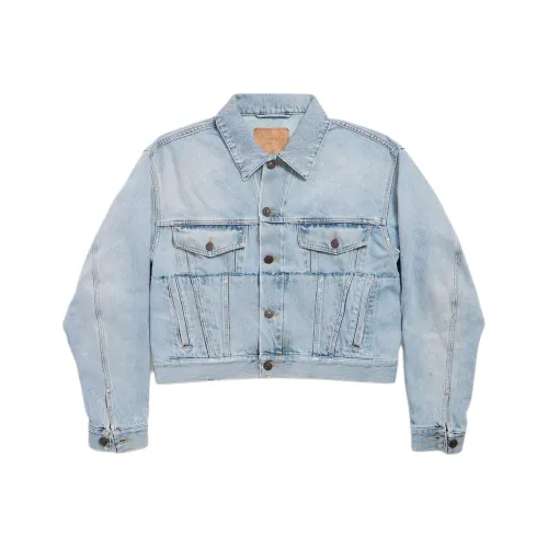 Balenciaga Denim jacket Rei Slim Fit Women's Light Blue