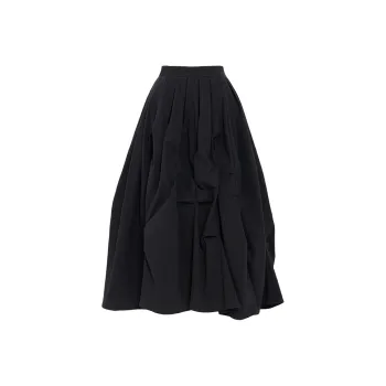 SOON FLOWER Casual Long Skirts Women's Black