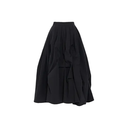 SOON FLOWER Casual Long Skirts Women's Black