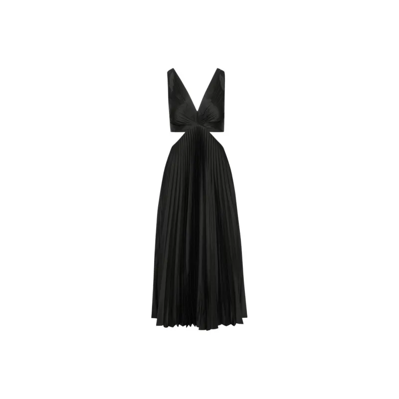 ARITZIA SS24 Ten Showpiece Satin Dress Slip Dresses Women's BLACK/Black-0