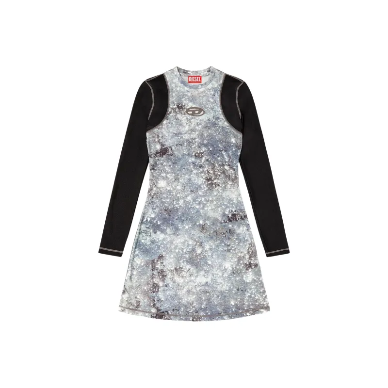 DIESEL D Vanne Long Sleeved Mini Dress-0