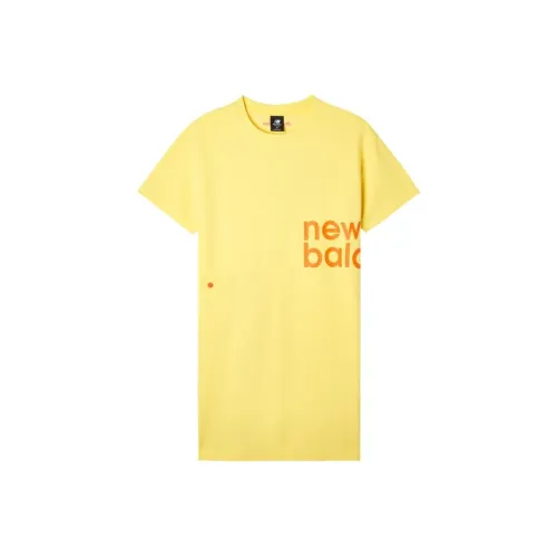 New Balance Short Sleeved Dresses Women's Yellow