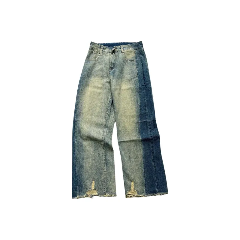 YINLEI Jeans Unisex Blue-0