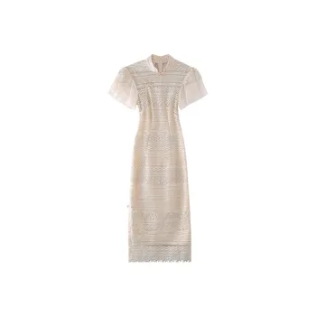 JINYE ORIENTAL Cheongsams Women's Champagne