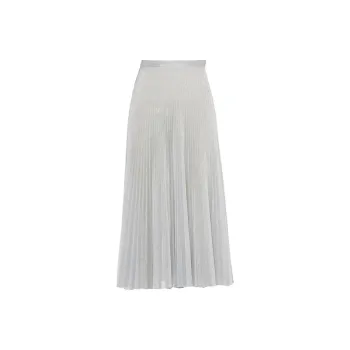 PRADA Casual Long Skirts Women's Silver Gray