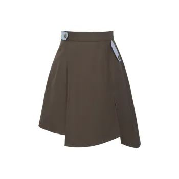 Snbl Casual Short Skirts Women's Dark Brown