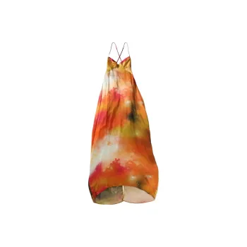 YANGKEHAN Silk Maxi Dress