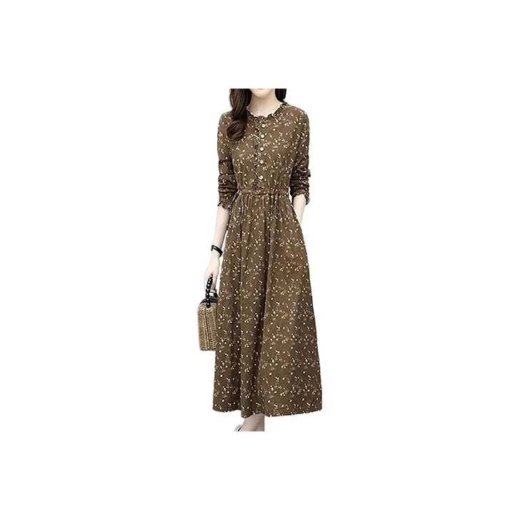 Mapping Long Sleeved Dresses Women's-2