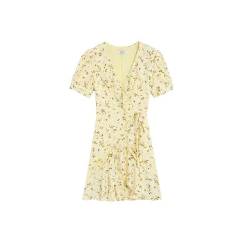 Bebe SS24 Short Sleeved Dress Women's Yellow