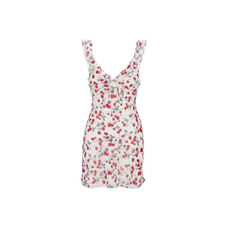 Realisation Par SS25 The Hazel Slip Dresses Women's Fraise Strawberry-0