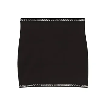 Alexander Wang Logo Detailed Straight Hem Skirt