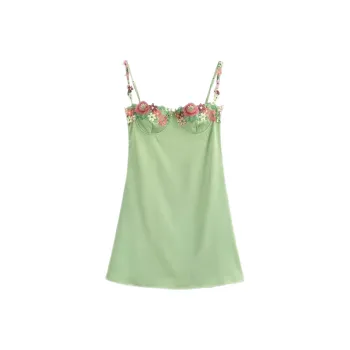 ABBY GODDESS Slip Dress Women's Green