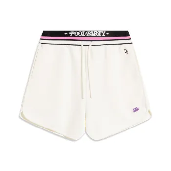 LiNing x YINGXIONGLIANMENGYONGCHIPAIDUI,LIANMINGKUAN Sports Life Collection Casual Shorts Women's Ivory