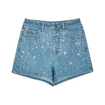Ed Hardy Denim Shorts Women's Indigo